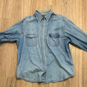 Eddie Bauer Light Blue Denim Shirt